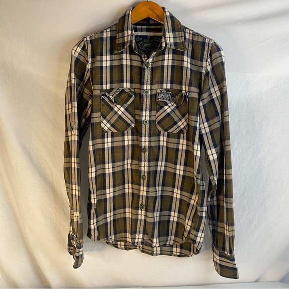 Superdry Other - Super dry co. Inc Japan plaid blue green size small